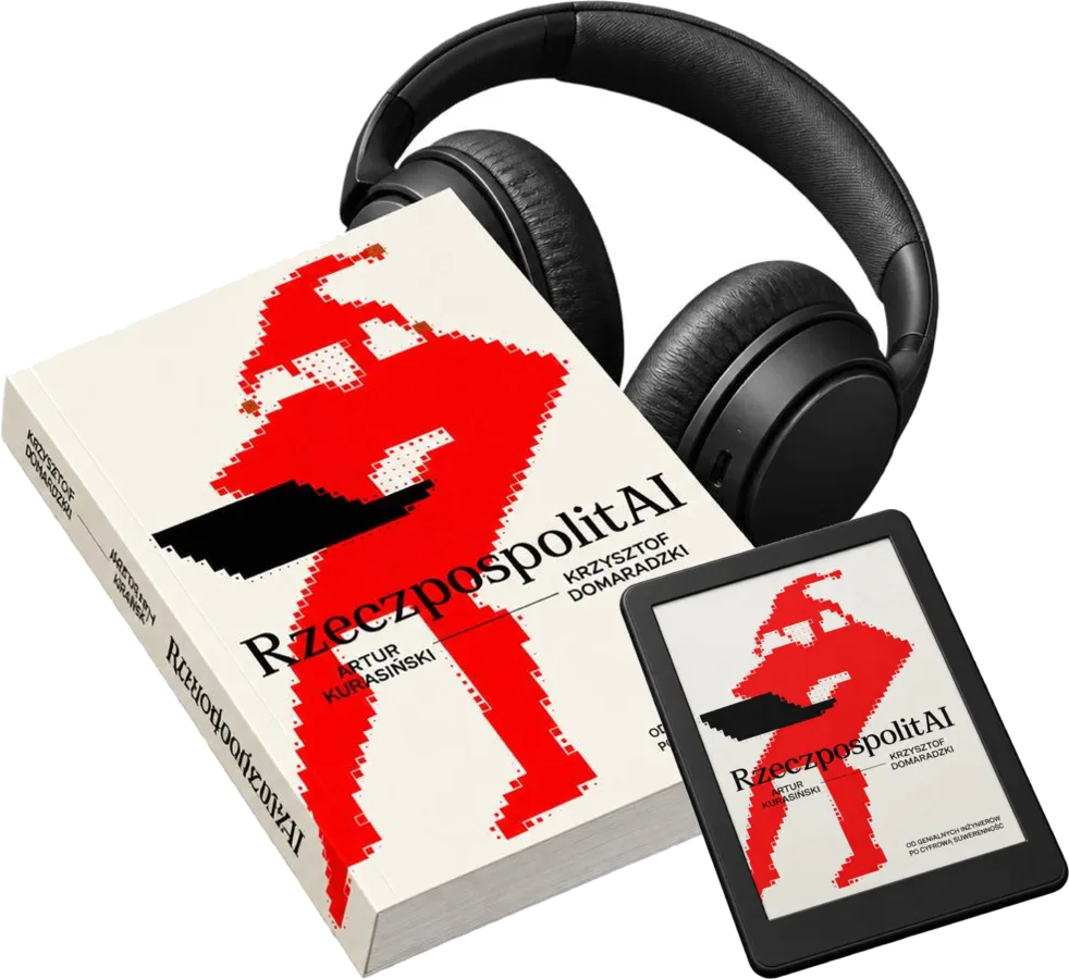 Zestaw RzeczpospolitAI: książka drukowana, ebook na czytniku i audiobook